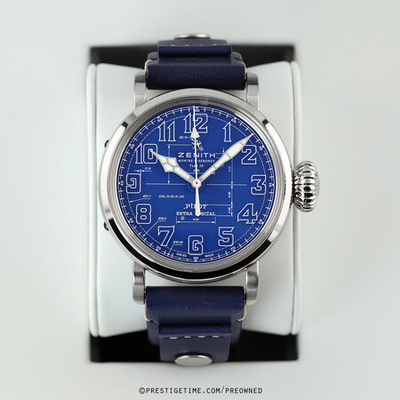 Pre-owned Zenith Pilot Type 20 BLUEPRINT Limited 03.2435.679/51.I012