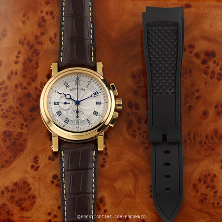 Pre-owned Breguet Marine Chronograph Mens 5827ba/12/5zu