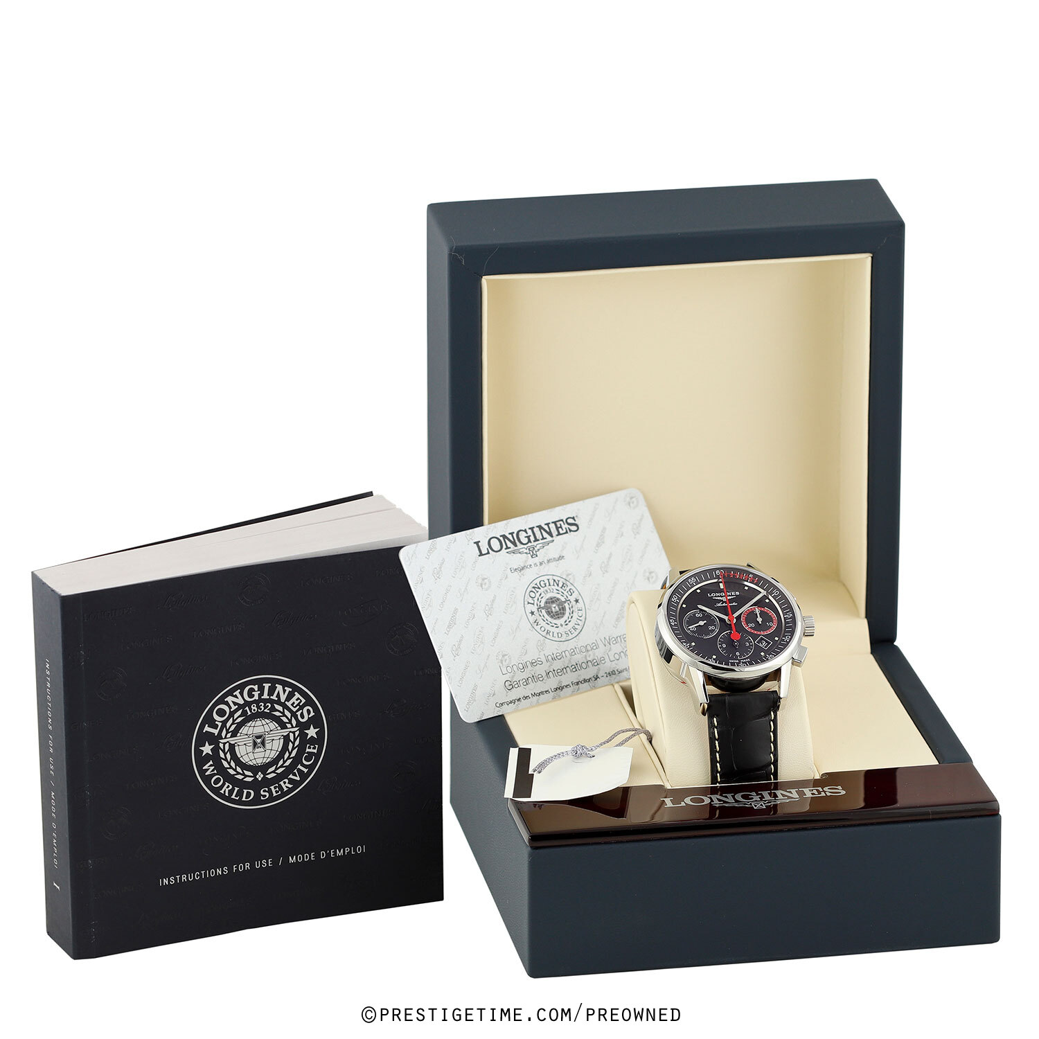 Pre-owned Longines Heritage Chronograph Record L4.754.4.52.3