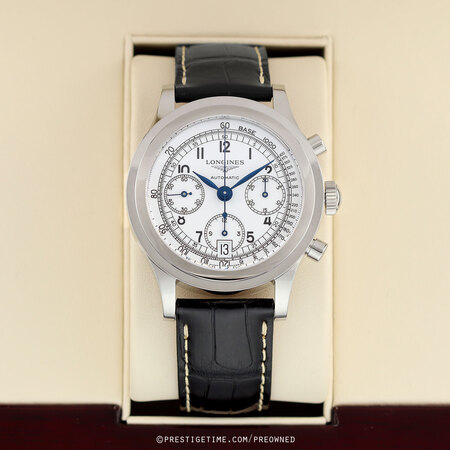 Pre-owned Longines Heritage Chronograph 1942 L2.768.4.13.2