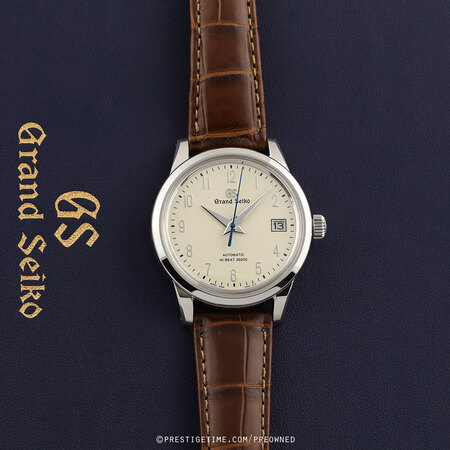 Pre-owned Grand Seiko Elegance Automatic Hi-Beat 36,000 39.5mm sbgh213