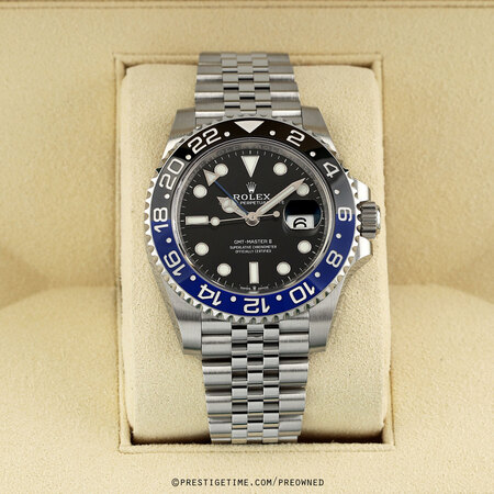 Pre-owned Rolex GMT Master II BATMAN 126710blnr