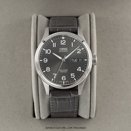 Pre-owned Oris Big Crown ProPilot Day Date 45mm 01 752 7698 4063-07 5 22 06FC