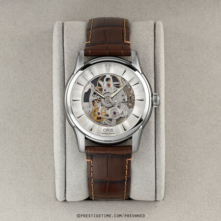 Pre-owned Oris Artelier Skeleton Automatic 40mm 01 734 7670 4051-07 5 21 70FC