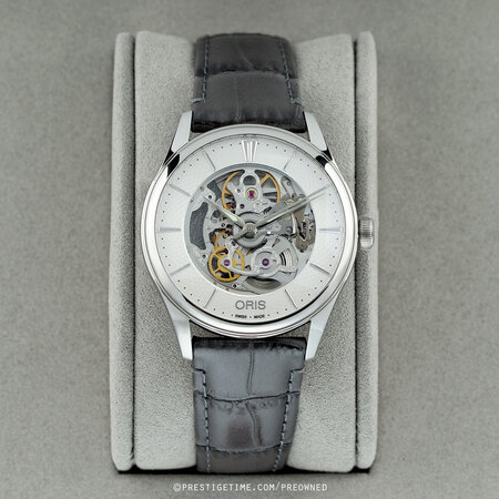 Pre-owned Oris Artelier Skeleton Automatic 40mm 01 734 7721 4051-07 5 21 61FC