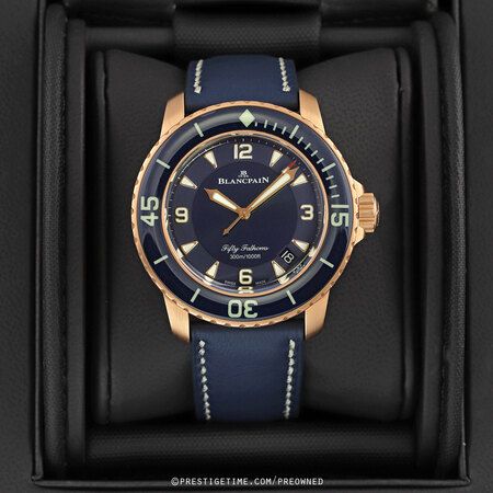 Pre-owned Blancpain Fifty Fathoms Automatic 45mm 5015-3603c-63b