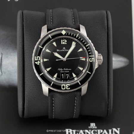 Pre-owned Blancpain Fifty Fathoms Grande Date 45mm 5050-12b30-b52a
