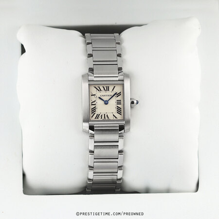 Pre-owned Cartier Tank Francaise Small w51008q3