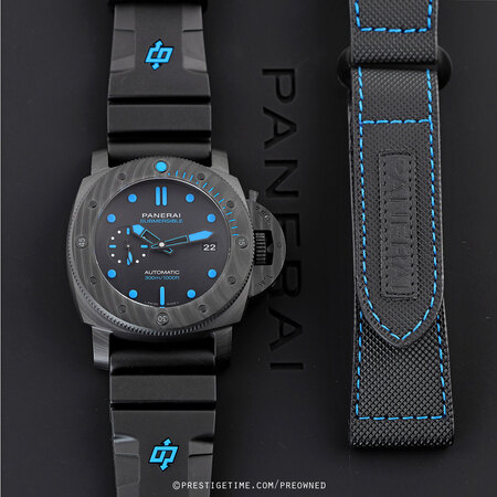 Pre-owned Panerai Submersible Carbontech 47mm pam01616