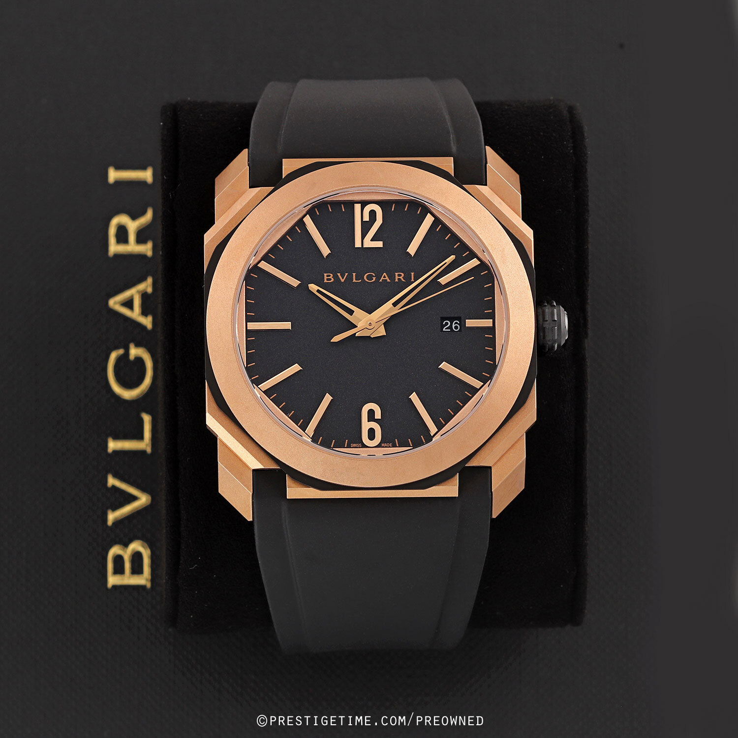 Bvlgari Octo L'Originale 18k Rose Gold Automatic Men's Watch 103203 - The  Watches Hub