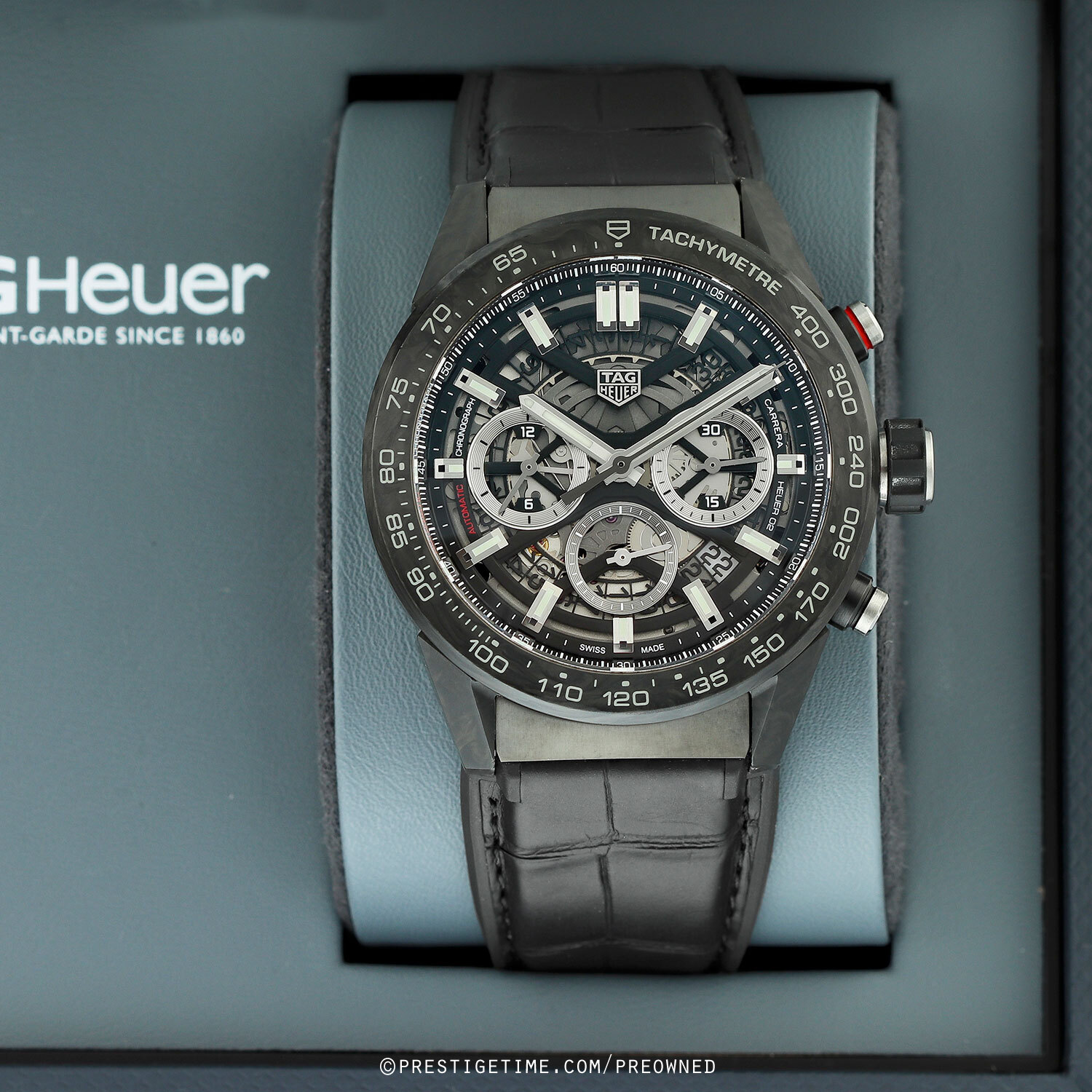 Pre-owned Tag Heuer Carrera Calibre Heuer 02 45mm cbg2a91.ft6173