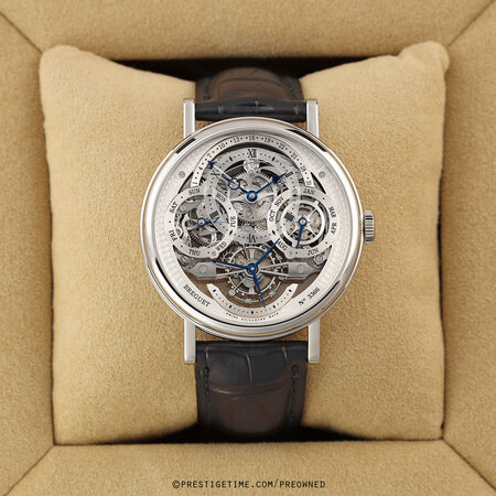 Pre-owned Breguet Classique Skeleton Tourbillon Perpetual 41mm 3795pt/1e/9wu