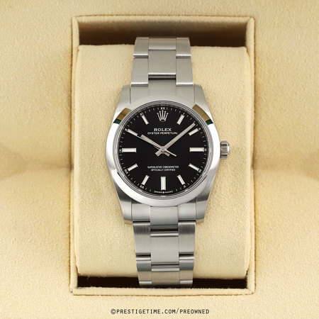 Pre-owned Rolex Oyster Perpetual 34mm 124200 Black