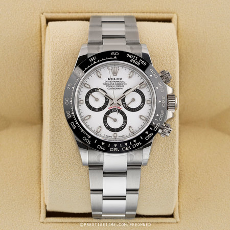 Pre-owned Rolex Cosmograph Daytona 116500LN White