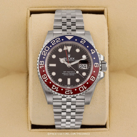 Pre-owned Rolex GMT Master II PEPSI 126710blro