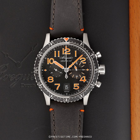 Pre-owned Breguet Type XXI Flyback 42mm 3815ti/ho/3zu