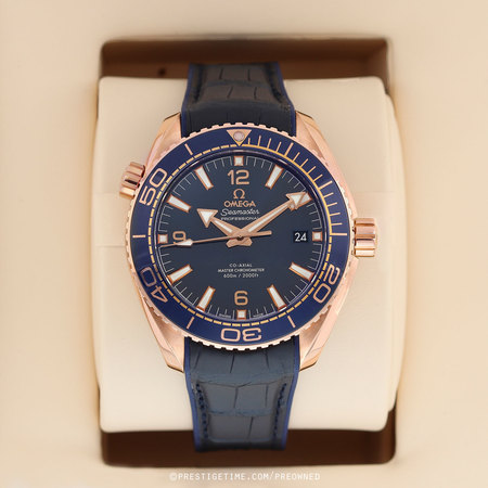 Pre-owned Omega Planet Ocean 600m 43.5mm 215.63.44.21.03.001