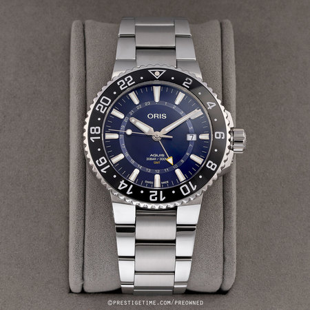 Pre-owned Oris Aquis GMT Date 43.5mm 01 798 7754 4135-07 8 24 05PEB