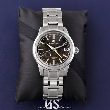 Pre-owned Grand Seiko Elegance Spring Drive GMT 40.2mm sbge271 Autumn Kanro