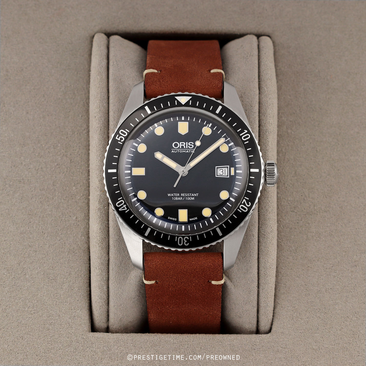Pre-owned Oris Divers Sixty-Five 42mm 01 733 7720 4054-07 5 21 45