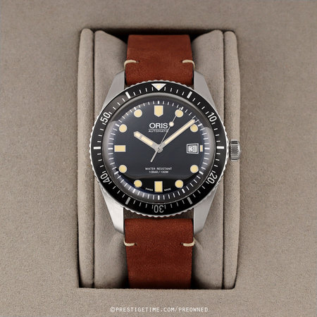 Pre-owned Oris Divers Sixty-Five 42mm 01 733 7720 4054-07 5 21 45