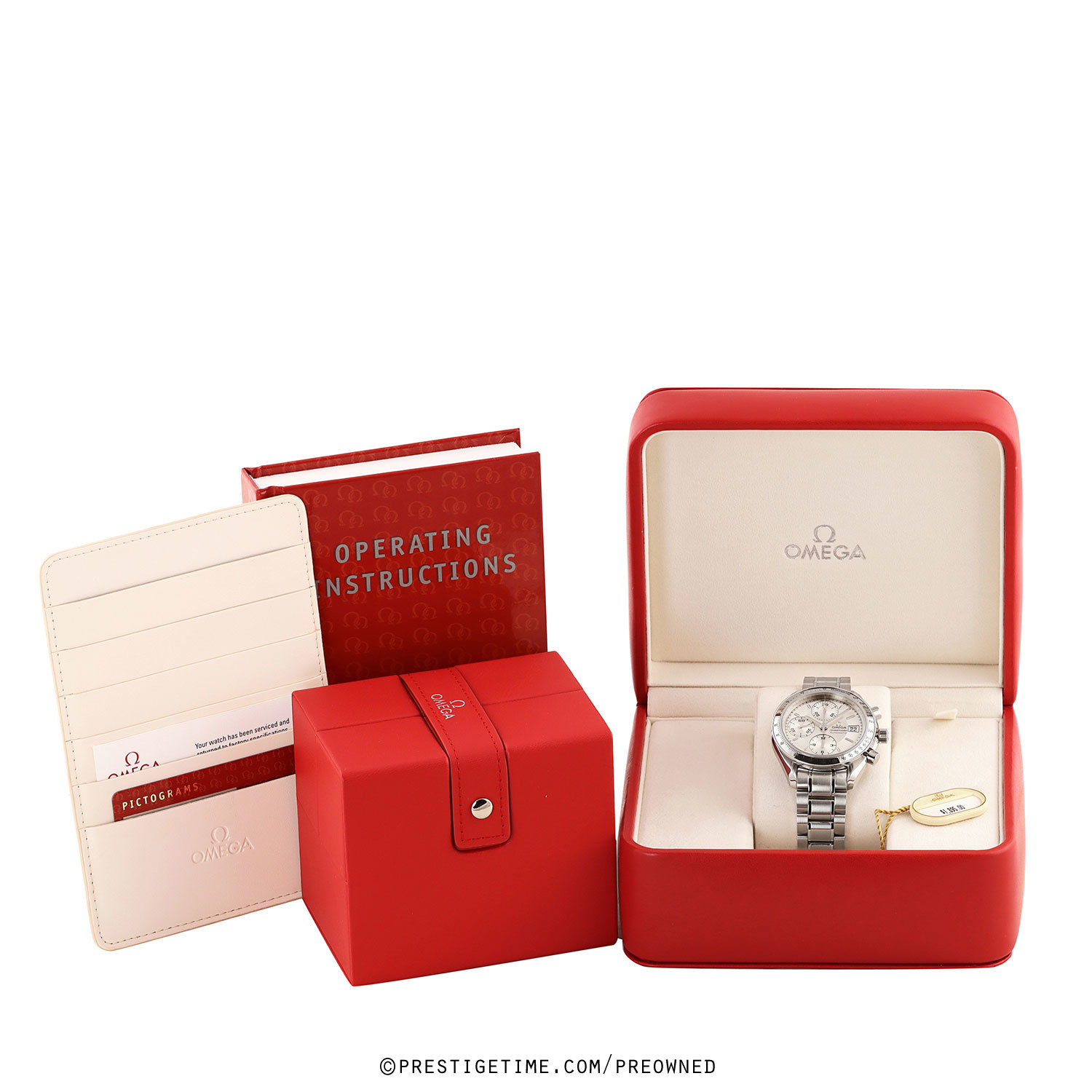 Pre-owned Omega FACTORY SERVICED Speedmaster Date 39mm 3513.30