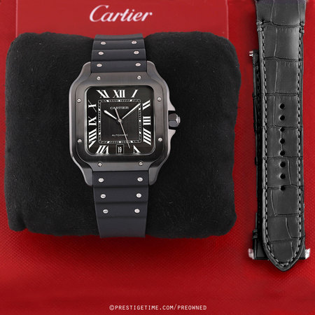 Pre-owned Cartier Santos 100 Large wssa0039