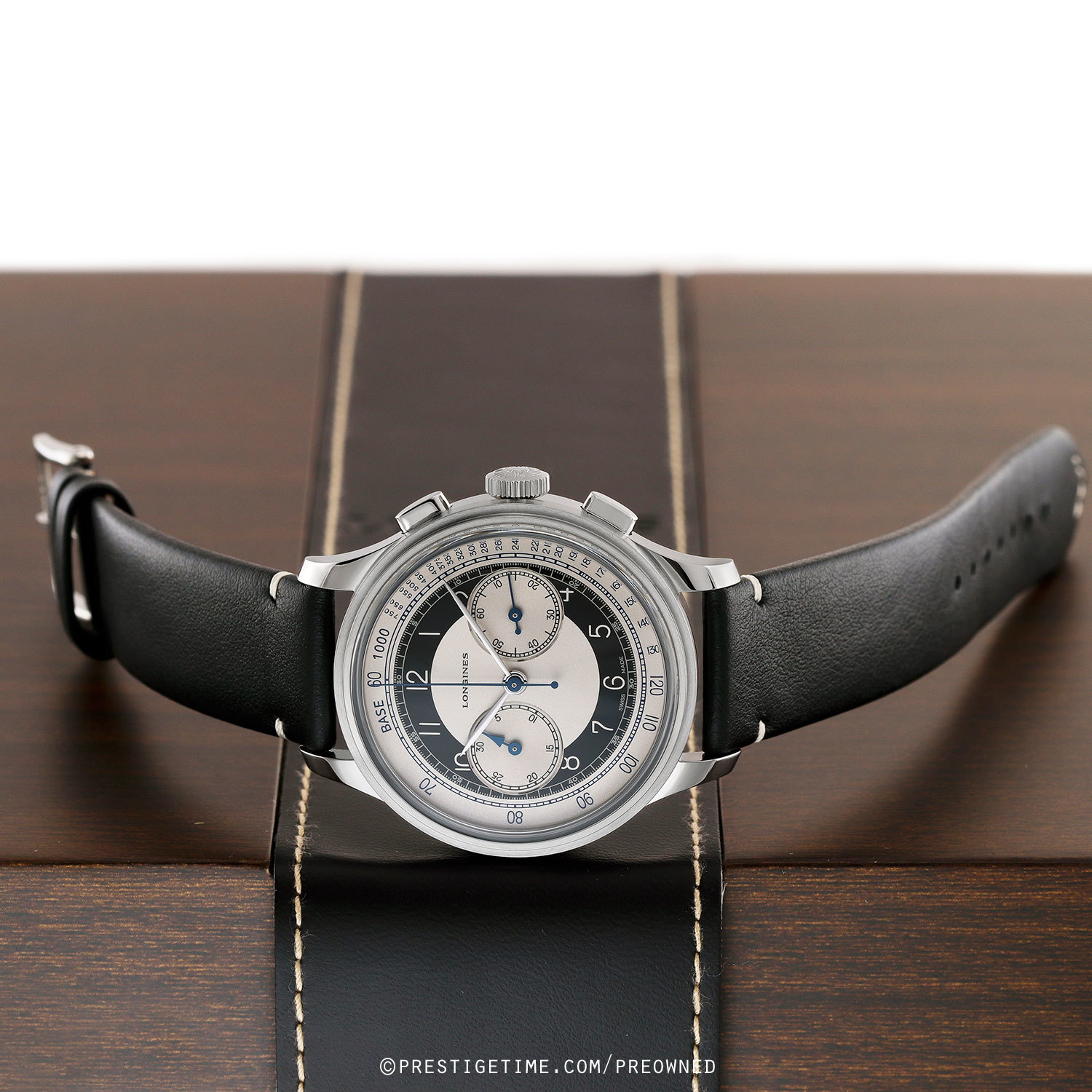 Pre-owned Longines Heritage Classic Chronograph TUXEDO 40mm L2