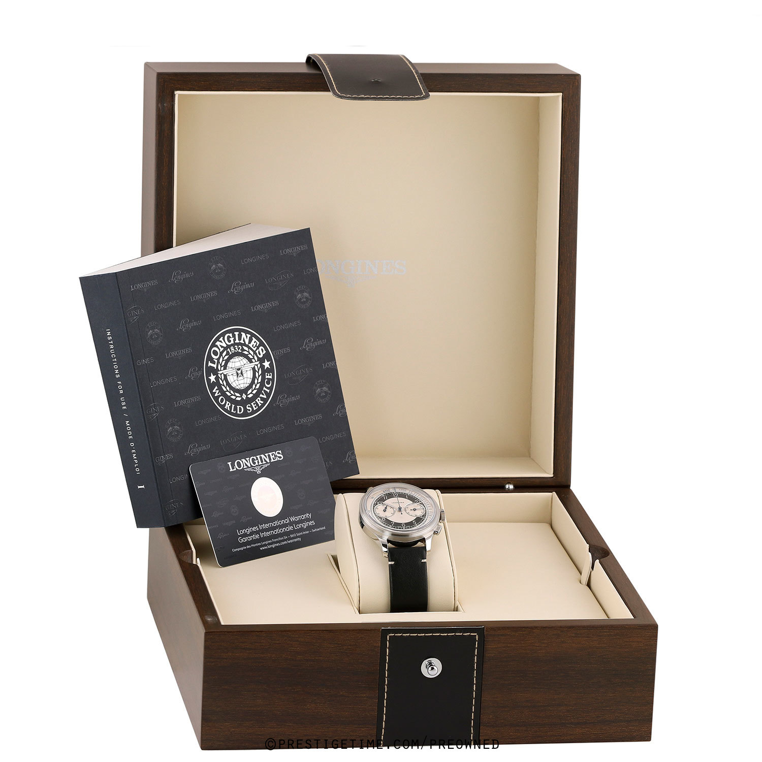 Pre-owned Longines Heritage Classic Chronograph TUXEDO 40mm L2