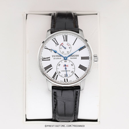 Pre-owned Ulysse Nardin Marine Torpilleur 42mm 1183-310/40