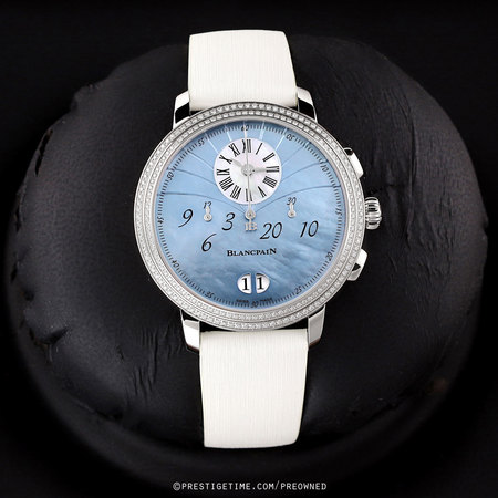 Pre-owned Blancpain Ladies Flyback Chrono Grande Date 38.6mm 3626-4544L-64a