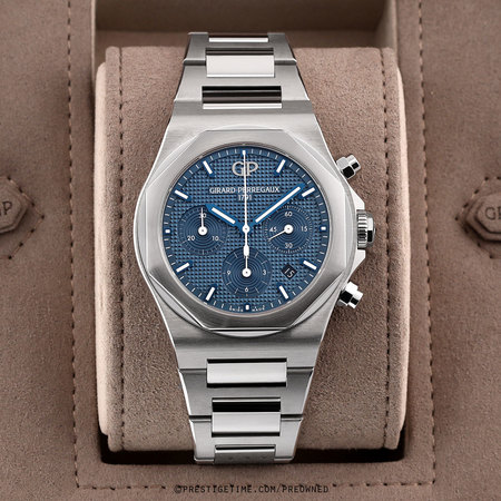 Pre-owned Girard Perregaux Laureato Chronograph 42mm 81020-11-431-11a