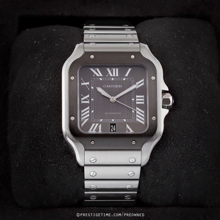 Pre-owned Cartier Santos De Cartier Large wssa0037