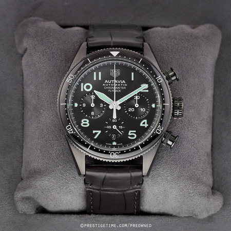 Pre-owned Tag Heuer Autavia Chronometer Flyback 42mm cbe511c.fc8280