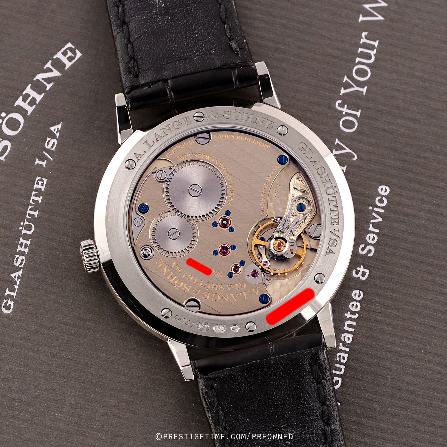 Pre-owned Lange Sohne Saxonia Thin Manual Wind 37mm