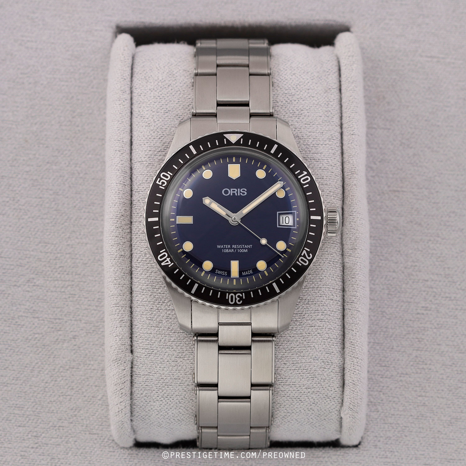 Pre-owned Oris Divers Sixty Five 36mm 01 733 7747 4055-07 17 18