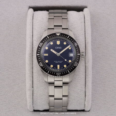 Pre-owned Oris Divers Sixty Five 36mm 01 733 7747 4055-07 8 17 18