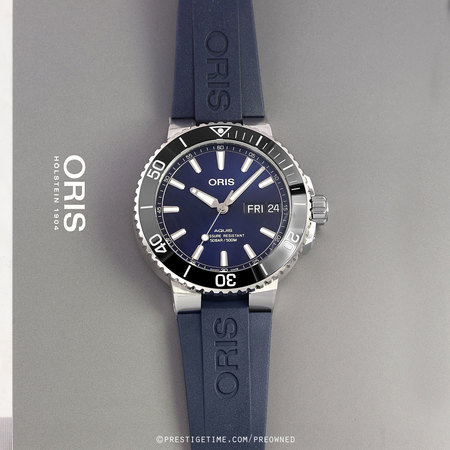 Pre-owned Oris Aquis Day Date 45.5mm 01 752 7733 4135-07 4 24 65EB