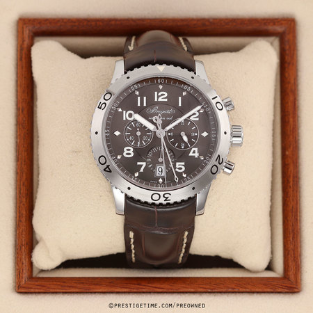 Pre-owned Breguet Type XXI Flyback 3810st/92/9zu