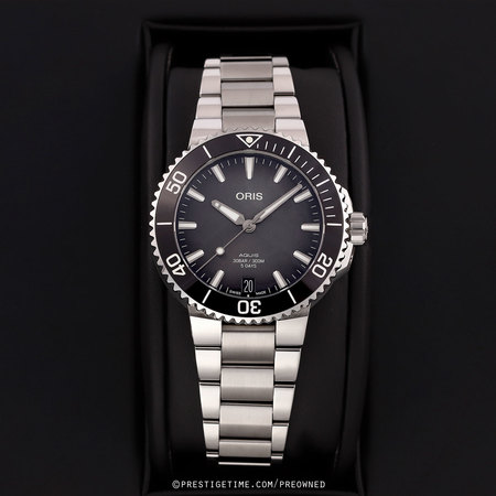 Pre-owned Oris Aquis Date 41.5mm 01 400 7769 4154-07 8 22 09PEB