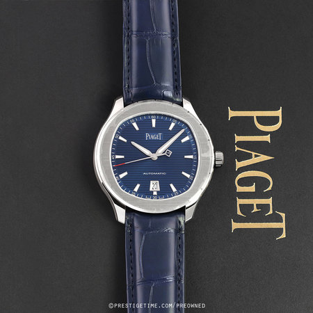 Pre-owned Piaget Polo S BLUE 42mm g0a43001