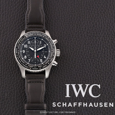 Pre-owned IWC Pilot's Watch Timezoner Chronograph 46mm iw395001