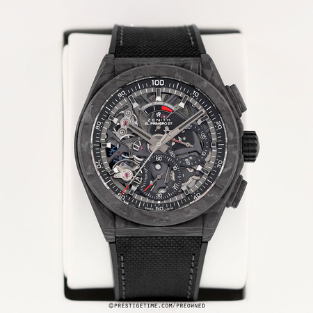 Pre-owned Zenith Defy El Primero Carbon 21 10.9000.9004/96.r921