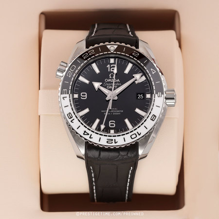 Pre-owned Omega Planet Ocean 600m GMT 43.5mm 215.33.44.22.01.001