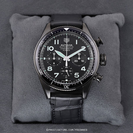 Pre-owned Tag Heuer Autavia Chronometer Flyback 42mm cbe511c.fc8280