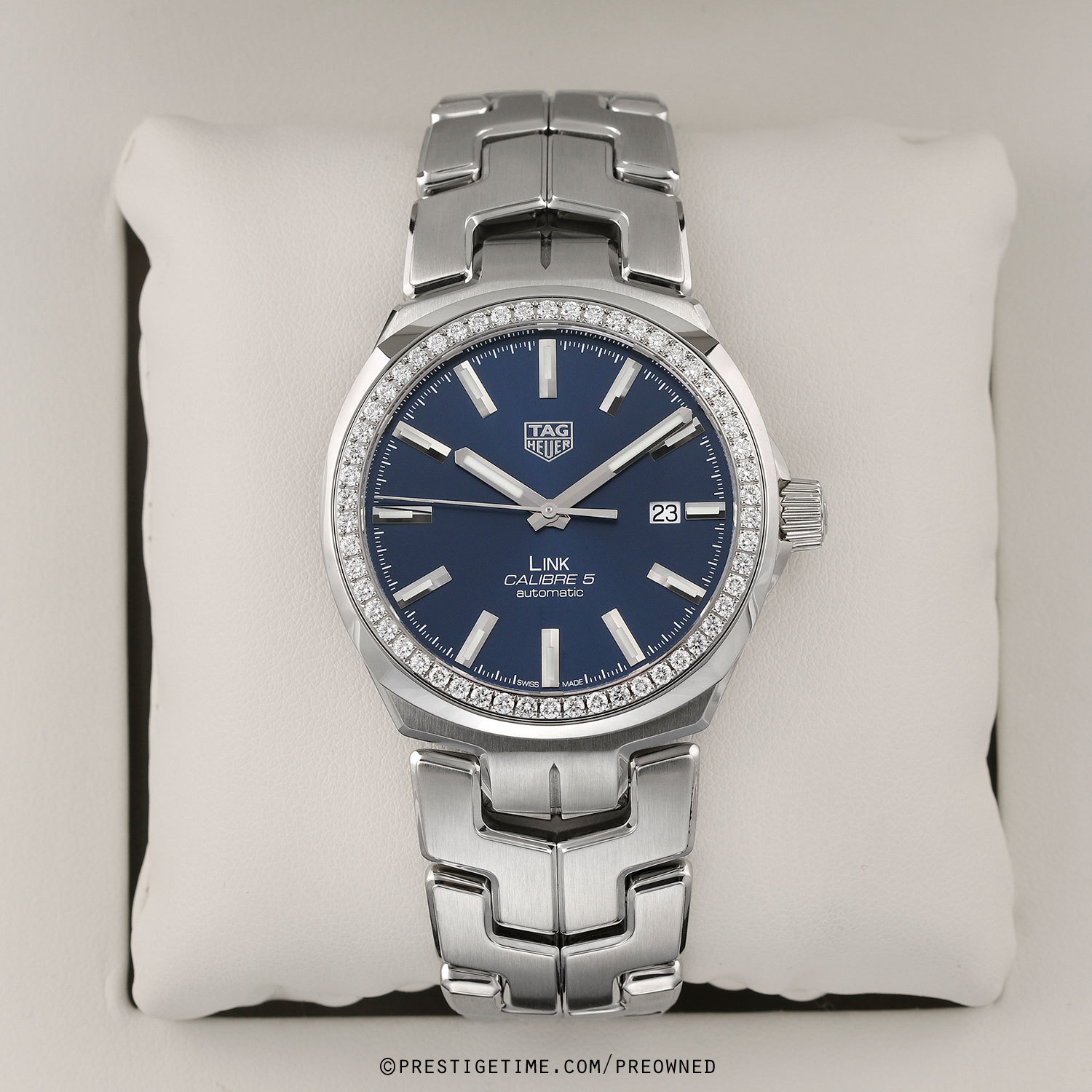 Pre-owned Tag Heuer Link Automatic Diamond Bezel 41mm  display picture 1