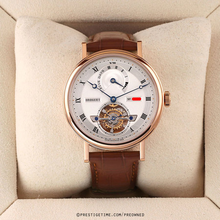 Pre-owned Breguet FACTORY SERVICED Tourbillon Automatic Power Reserve 39mm 5317br/12/9v6