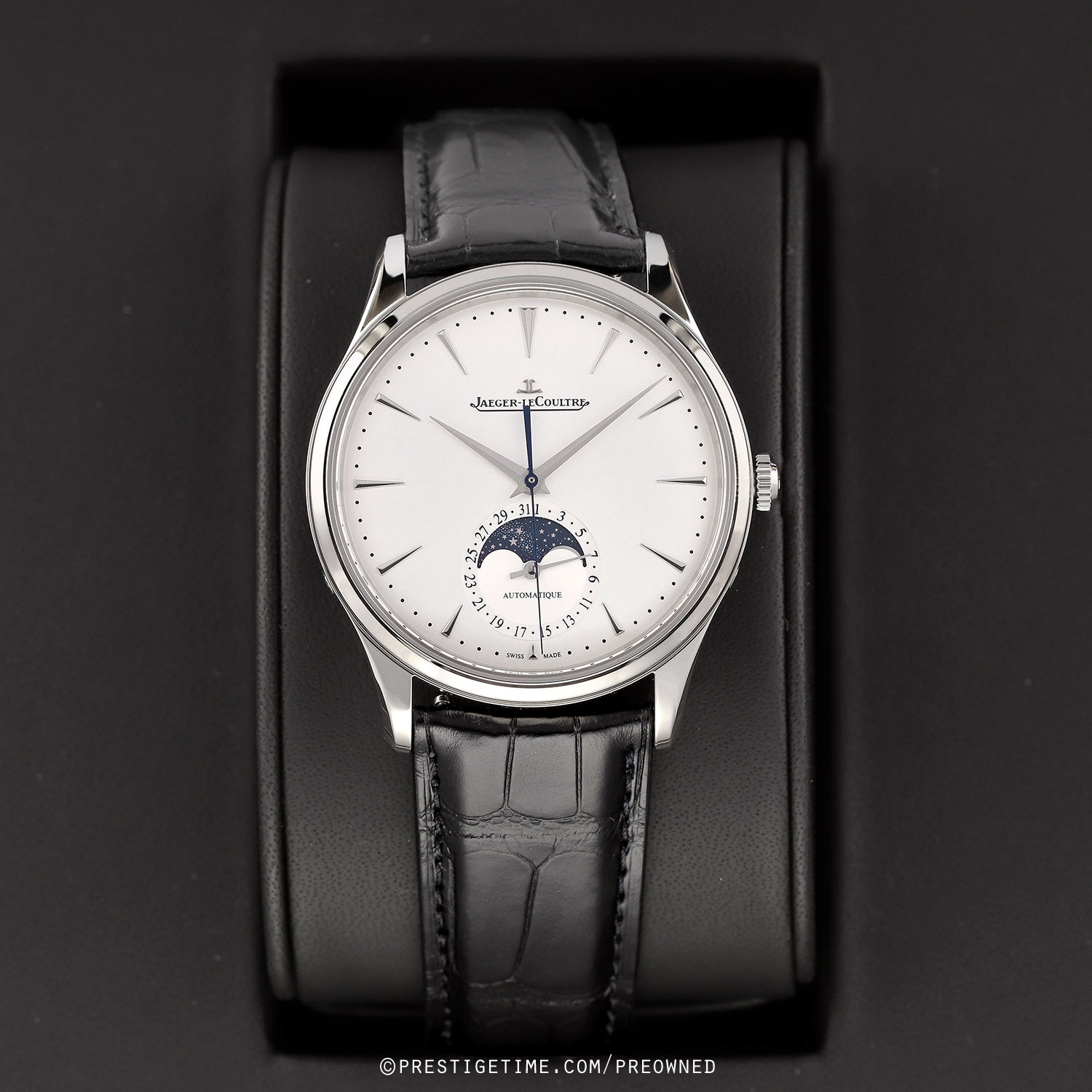 Pre-owned Jaeger LeCoultre Master Ultra Thin Moon 39mm 1368430