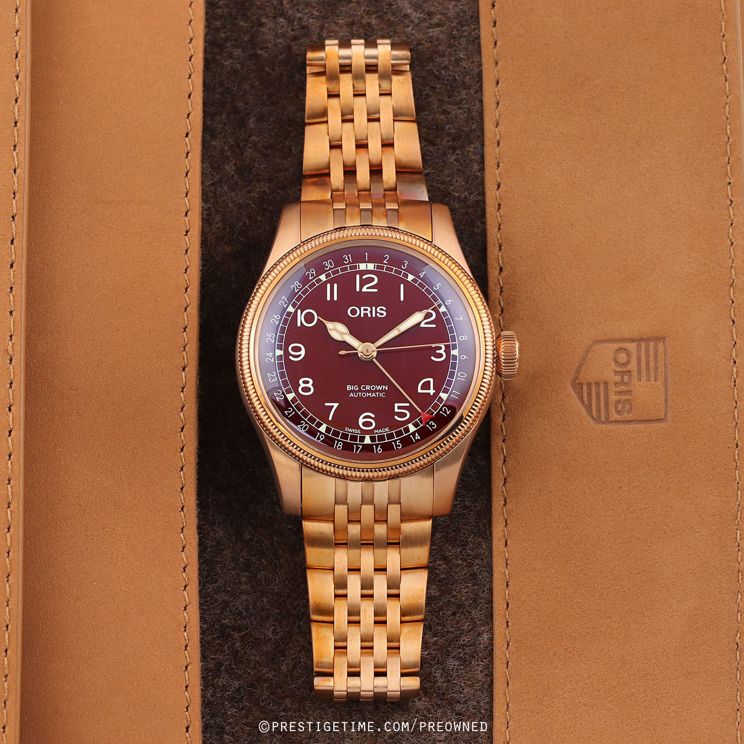 Oris Bronze Patina Used Oris Big Crown Pointer Date Oris Watches