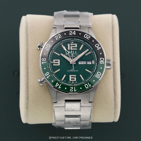 Pre-owned Ball Watch Roadmaster Marine GMT 40mm DG3030B-S2CJ-GR